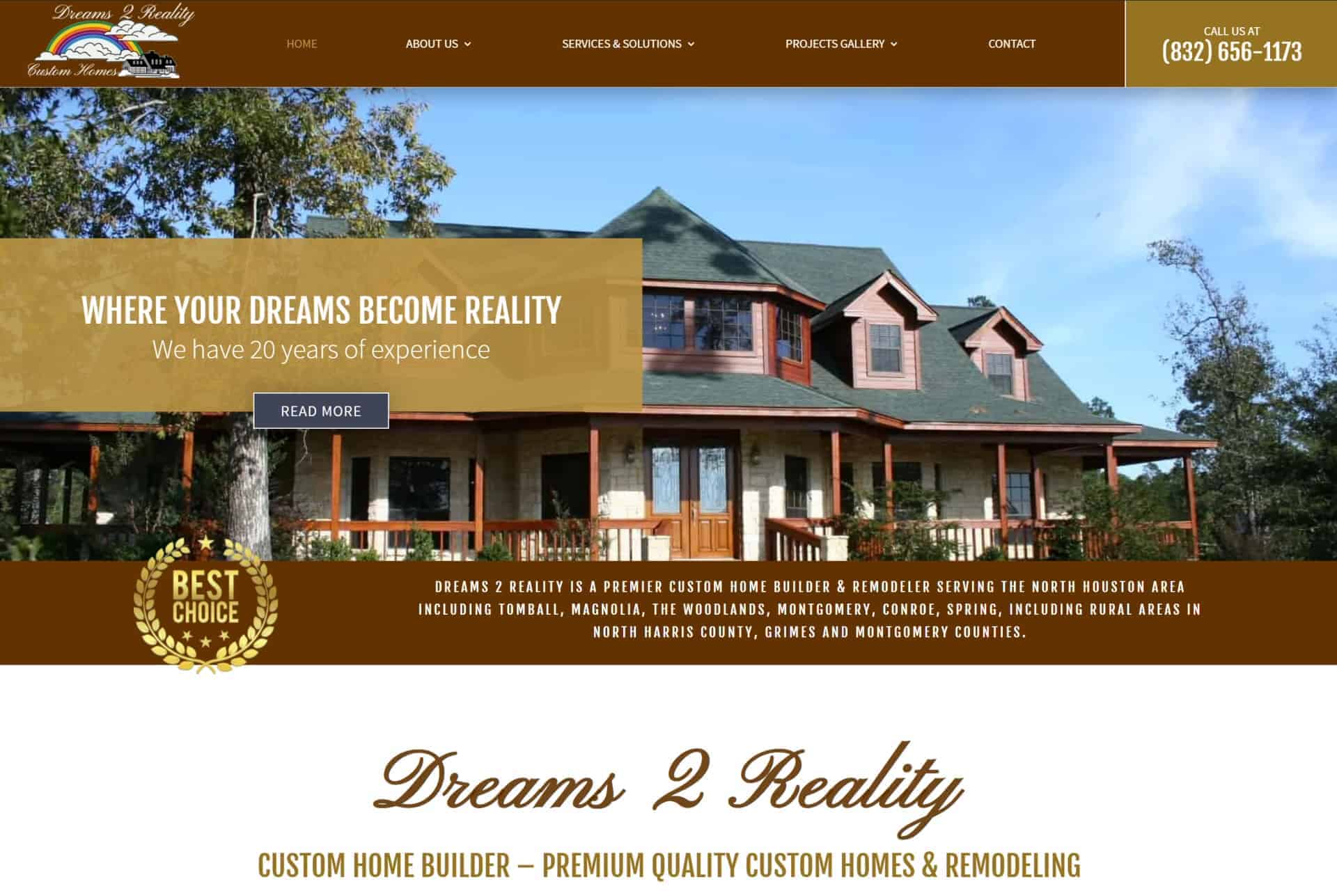 Dreams 2 Reality Custom Homes & Remodeling - Website Links by Alaniz Law & Associates