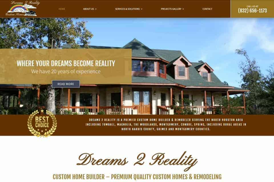 Dreams 2 Reality Custom Homes & Remodeling by Alaniz Law & Associates